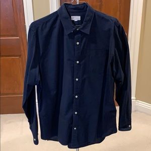 Navy Oxford Button Down